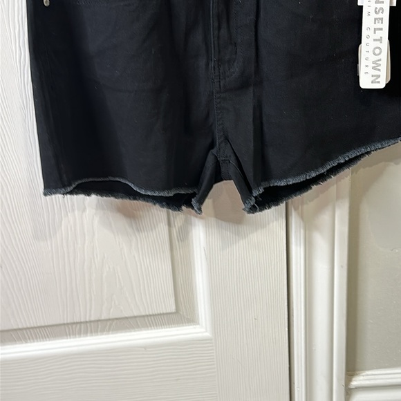 Tinseltown Juniors 7 black Jean Shorts - Picture 4 of 12
